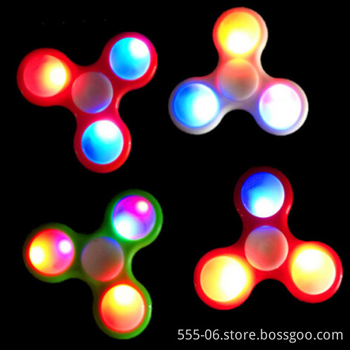 2017 new fidget spinner with led light customized logo hand spinner